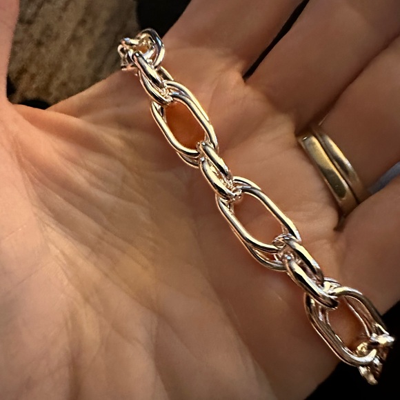 Silver 925 toggle clasp Chain Bracelet - Picture 3 of 8